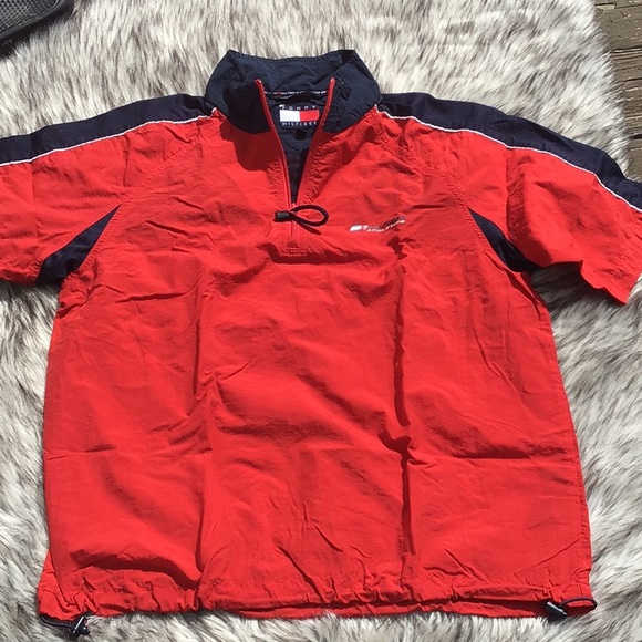 Tommy Hilfiger Other - Tommy Hilfiger half zip shirt size M Red